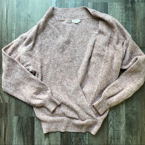 cross wrap sweater